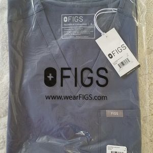 Figs Catarina scrub top in space navy.  Brand new!